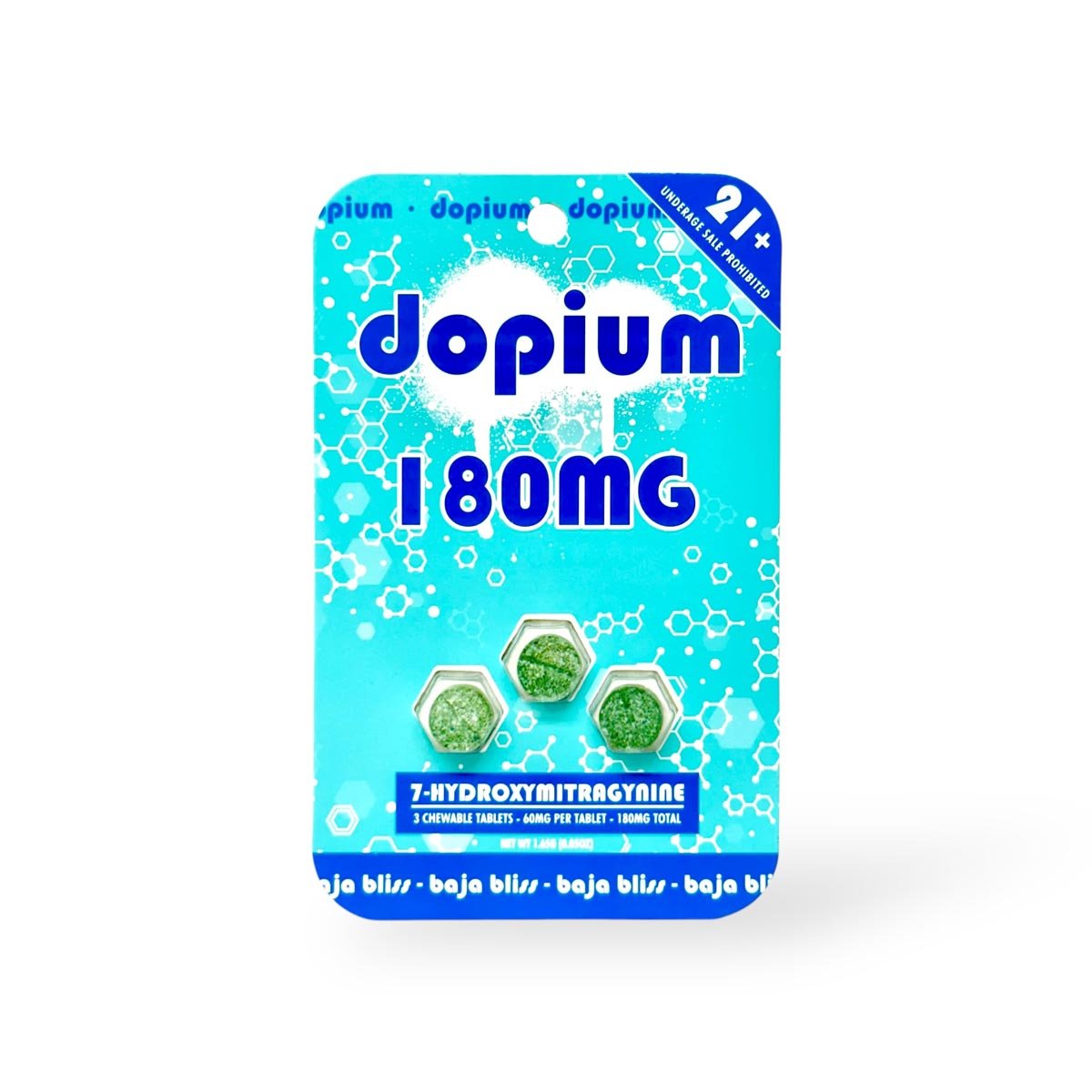 dopium 7-Hydroxymitragynine Chewable Tablets Baja Bliss 60mg Per Tablet dopium 7-Hydroxymitragynine Chewable Tablets Baja Bliss 60mg Per Tablet