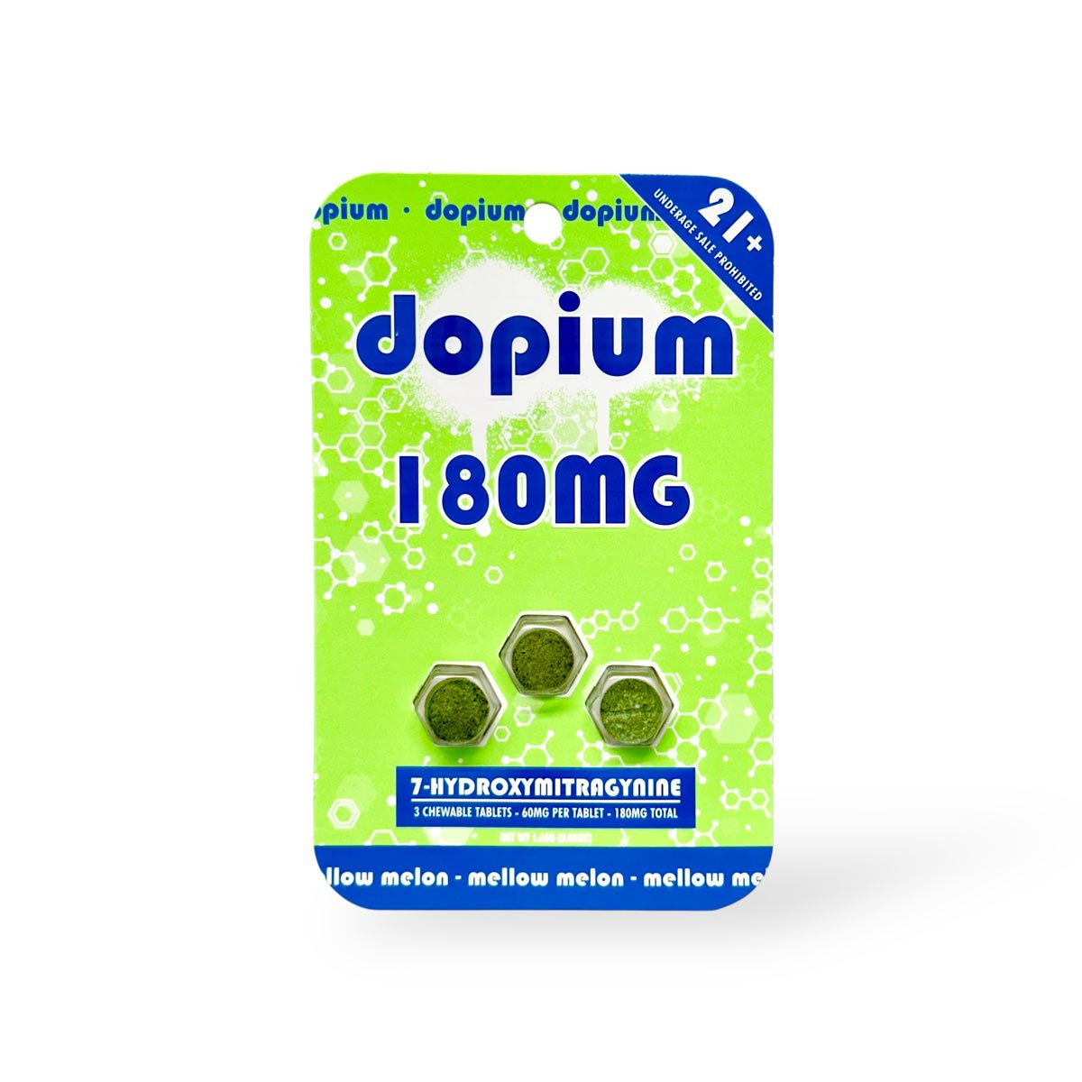 dopium 7-Hydroxymitragynine Chewable Tablets Mellow Melon 60mg Per Tablet dopium 7-Hydroxymitragynine Chewable Tablets Mellow Melon 60mg Per Tablet