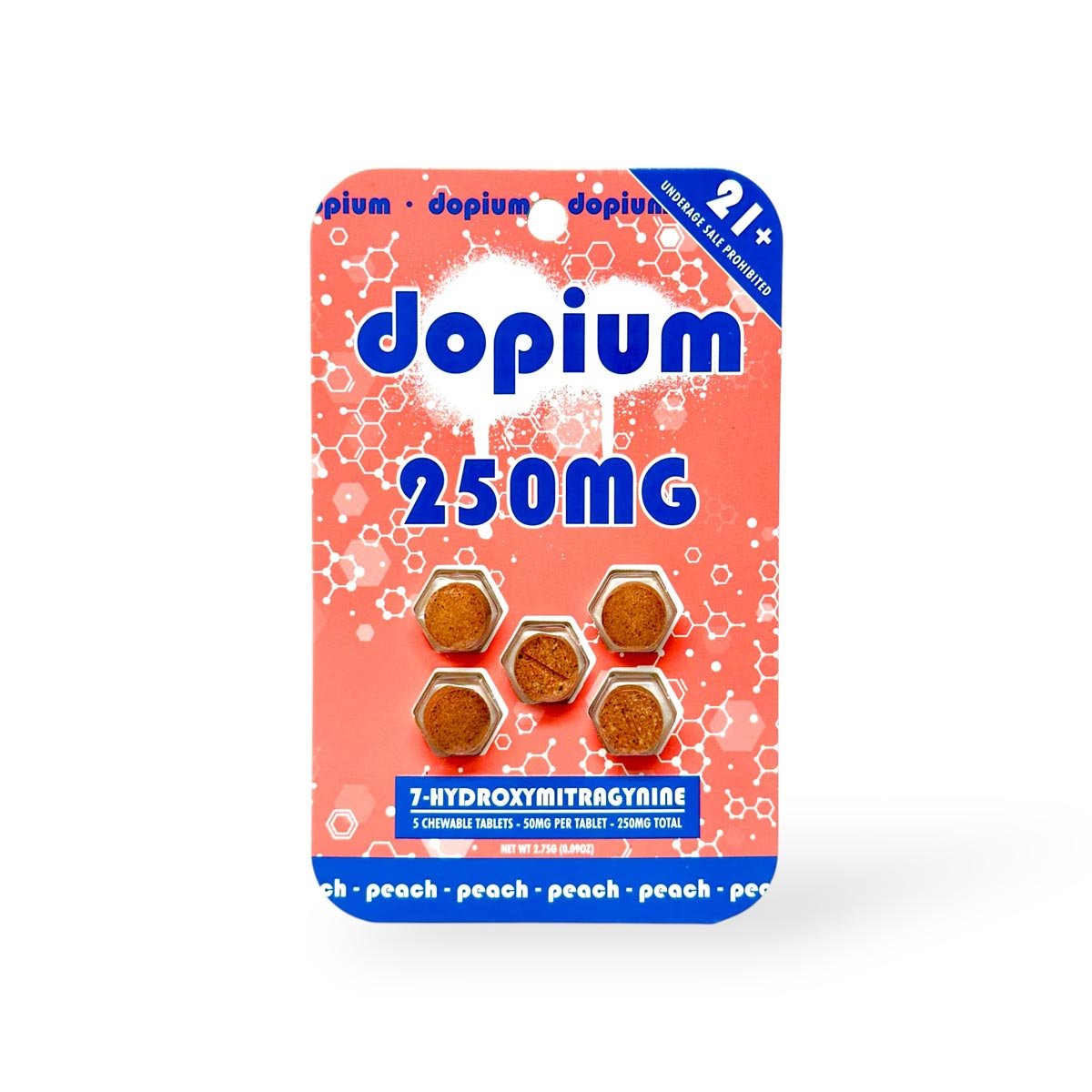 dopium 7-Hydroxymitragynine Chewable Tablets Peach 50mg Per Tablet dopium 7-Hydroxymitragynine Chewable Tablets Peach 50mg Per Tablet