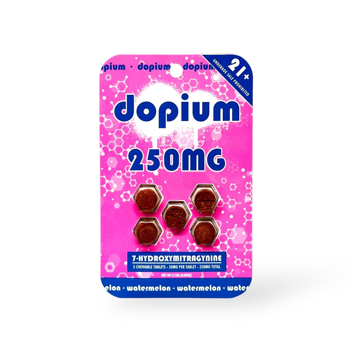 dopium 7-Hydroxymitragynine Chewable Tablets Watermelon 50mg Per Tablet dopium 7-Hydroxymitragynine Chewable Tablets Watermelon 50mg Per Tablet